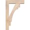 Ekena Millwork Merced Block Smooth Bracket w/ Offset Brace, Douglas Fir, 5 1/2"W x 20"D x 32"H BKT0604X20X32MRC05SDF - alternate 4